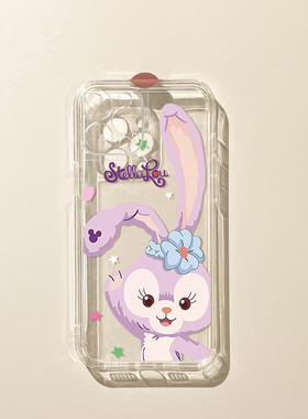 兔子苹果14手机壳新款14plus网红iphone13promax镜头全包12防摔11pro硅胶xsmax软壳7/8p透明14p1us女xr保护套