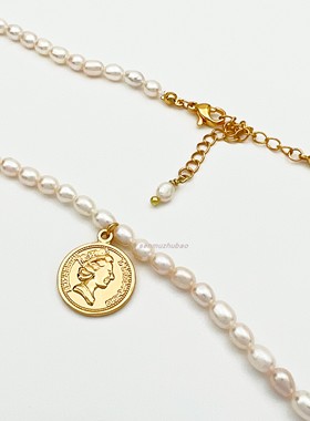 法式高级天然淡水小珍珠项链女锁骨链轻奢小众设计感ins风