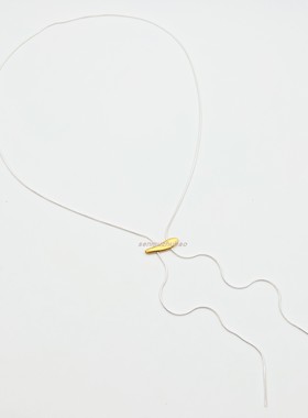 极简925银蛇骨链可调节项链