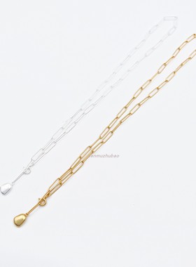 松本惠奈同款回形针锁骨链项链