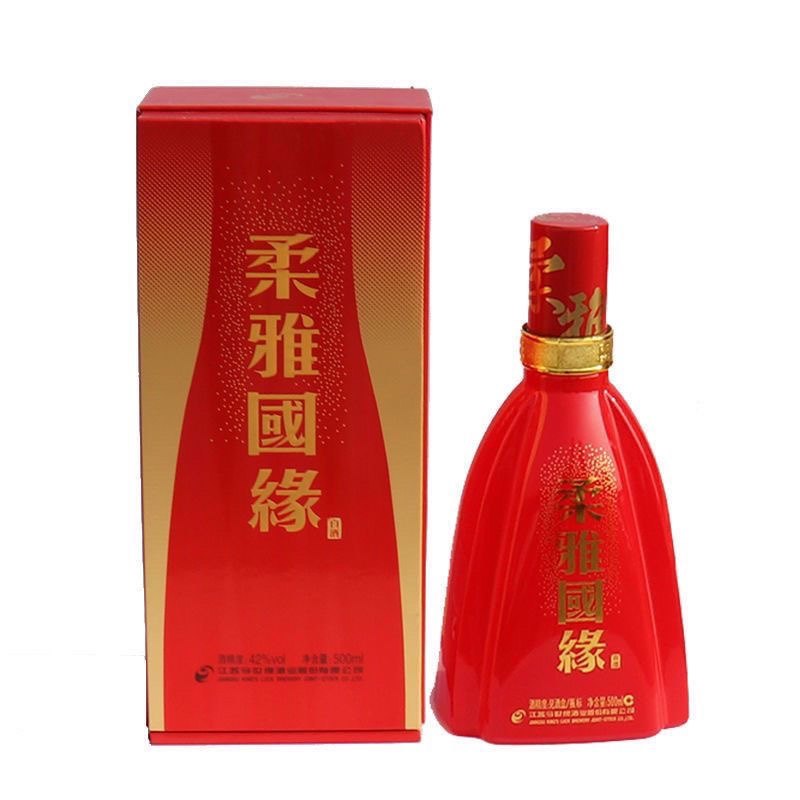 今世缘柔雅国缘42度500ml*6盒装礼品酒 浓香型送礼袋