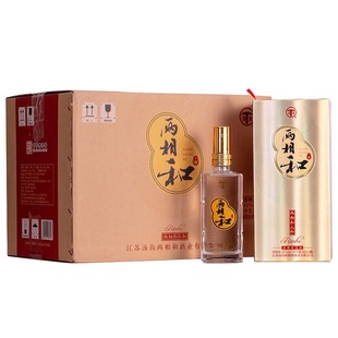 汤沟两相和人和42度浓香型白酒480ml*6瓶整箱纯粮食酒