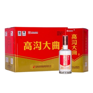 42度今世缘红高沟升级版高沟大曲白酒 500毫升*6瓶 口粮酒