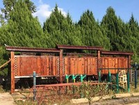 新款 定制防腐木广告牌宣传栏户外公园指示牌景区导向牌实木牌匾
