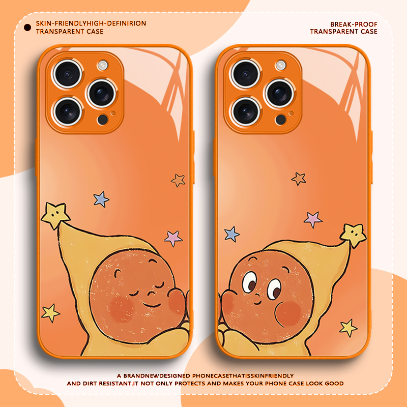 星星人情侣新款卡通可爱手机壳