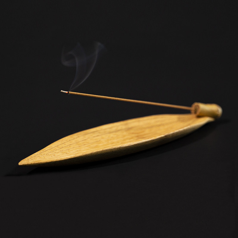 莲叶盘家用香插禅意茶道香薰炉