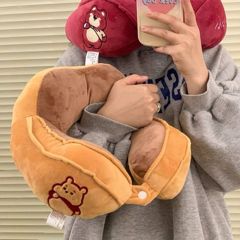 可爱护颈U型枕办公室午睡颈枕多功能脖枕旅行U形枕头脖子靠枕睡觉