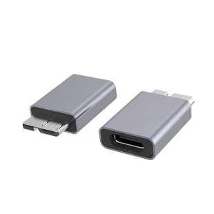 尚优琦TYPE-C母转MicroUSB3.0转接头老式移动硬盘单反相机联机拍摄HUB扩展器连接电脑USBC数据线5G高速转换器