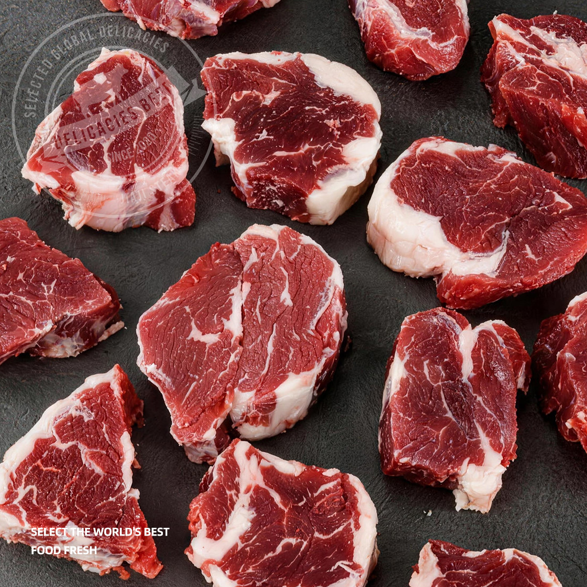 佳吉诚品澳洲谷饲原切牛排1kg
