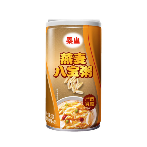 泰山燕麦八宝粥370克*6罐 拆箱发货 学生早餐方便速食罐头