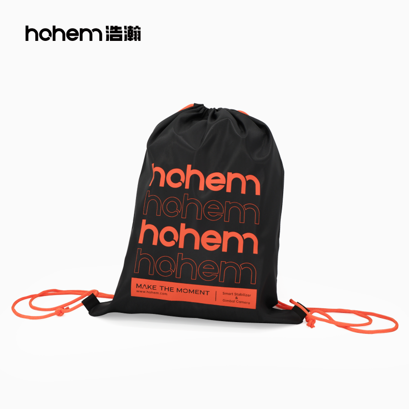 hohem浩瀚 束口袋背包品牌文化束口袋双肩背袋34x43cm