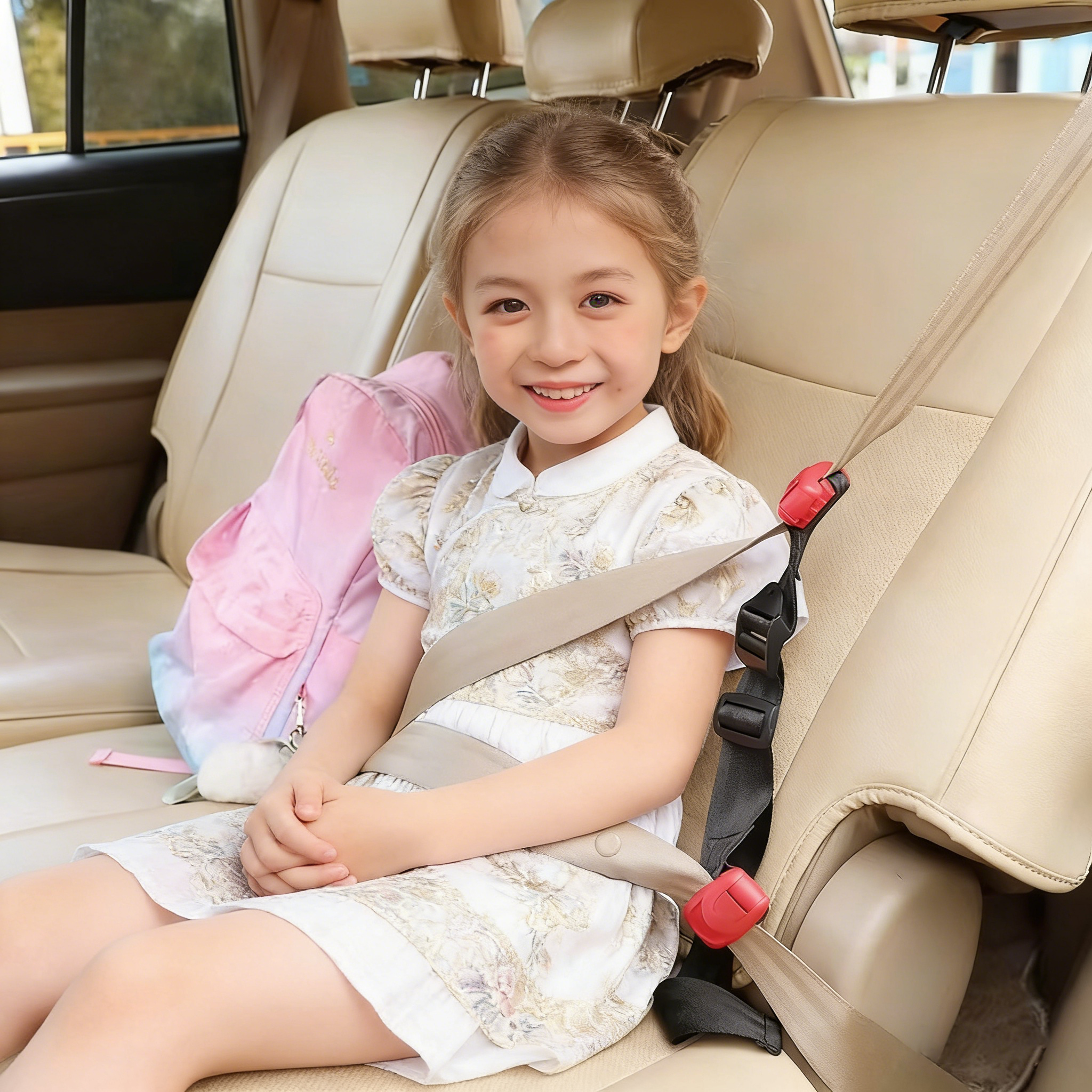 汽车用儿童安全带调节固定器限位器防勒脖绑带GB27887-2011辅助带