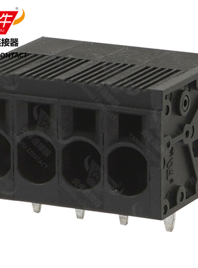 黑色YN271R/DG/KF205R/SPT5-H炎牛PCB接线端子7.5mm弹簧凤凰端子