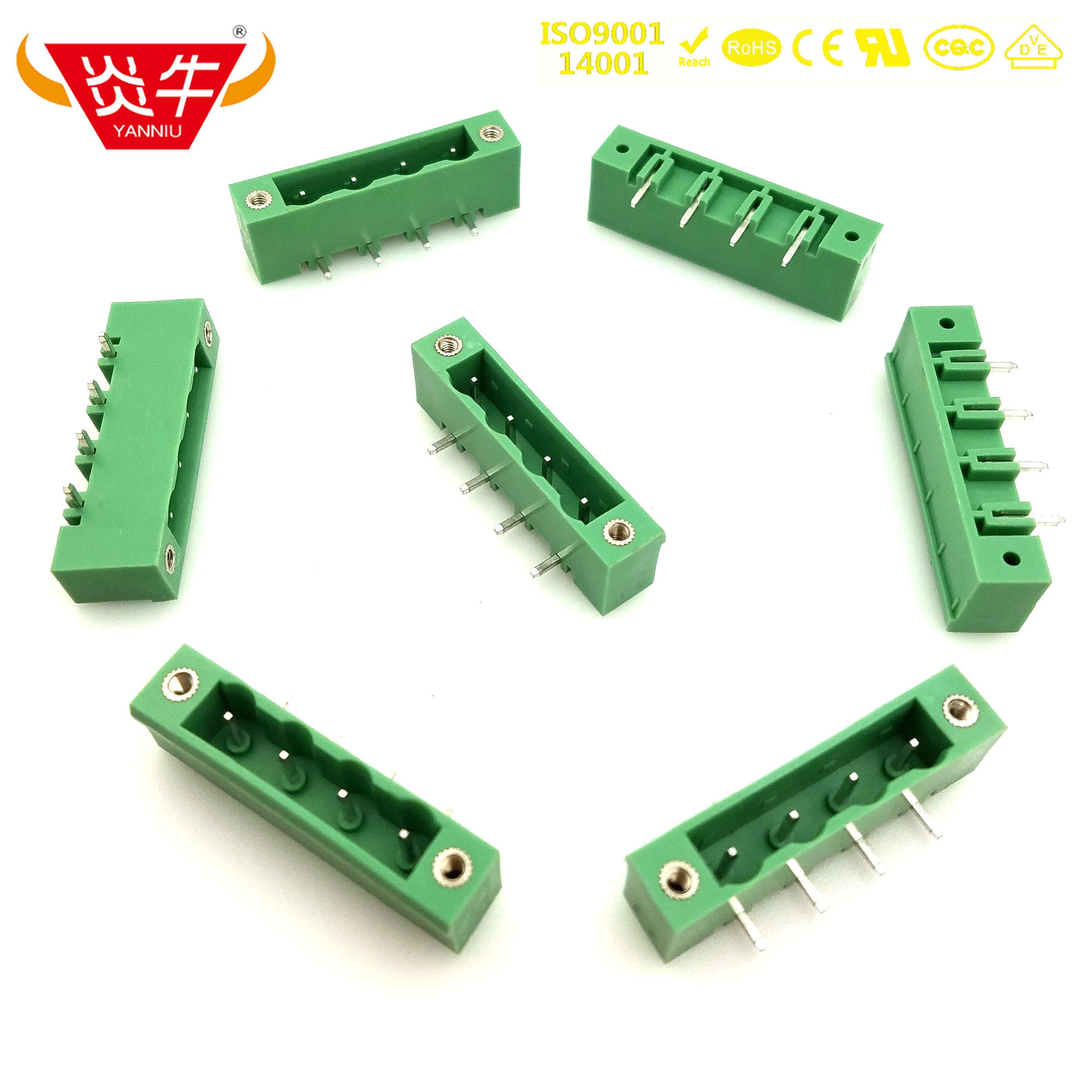 7.62mm凤凰插拔式pcb接线端子台