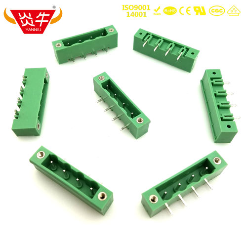 7.62mm凤凰插拔式pcb接线端子台