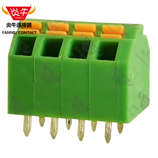 SPTA1炎牛PCB接线端子3.81mm弹簧按钮凤凰端子 KF250NH YN246