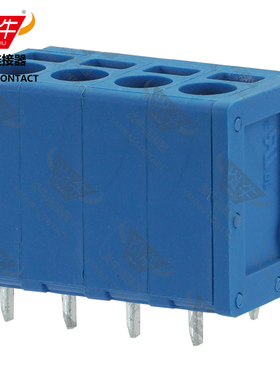 蓝色YN271V/DG/KF205V/SPT1.5炎牛PCB接线端子3.5mm弹簧凤凰端子