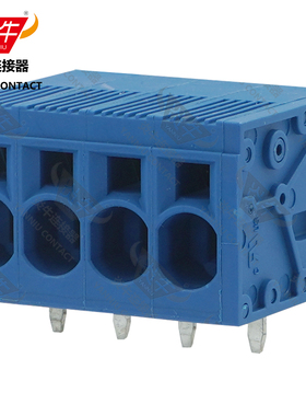 蓝色YN271R/DG/KF205R/SPT5-H炎牛PCB接线端子7.5mm弹簧凤凰端子