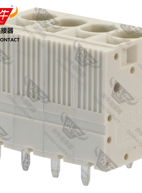 白色YN271V/DG/KF205V/SPT5-V炎牛PCB接线端子7.5mm弹簧凤凰端子