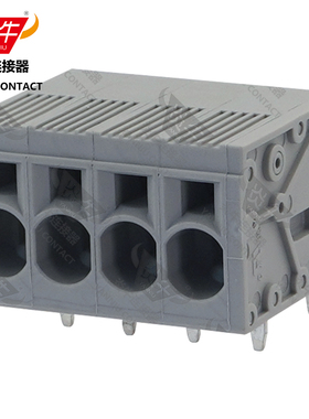 灰色YN271R/DG/KF205R/SPT5-H炎牛PCB接线端子7.5mm弹簧凤凰端子