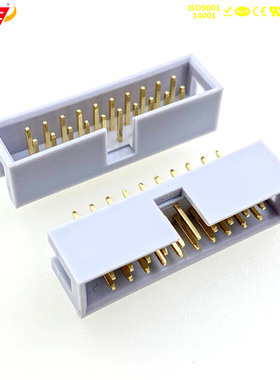 2.54mm正凌精工Nextron镀金20P简易牛角座DC3直针231-011-820-106