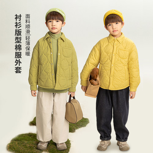 oddtails男童秋冬户外百搭棉服