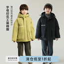 棉服2024新款 oddtails男童连帽工装 男宝宝棉衣中大童杜邦三防棉袄