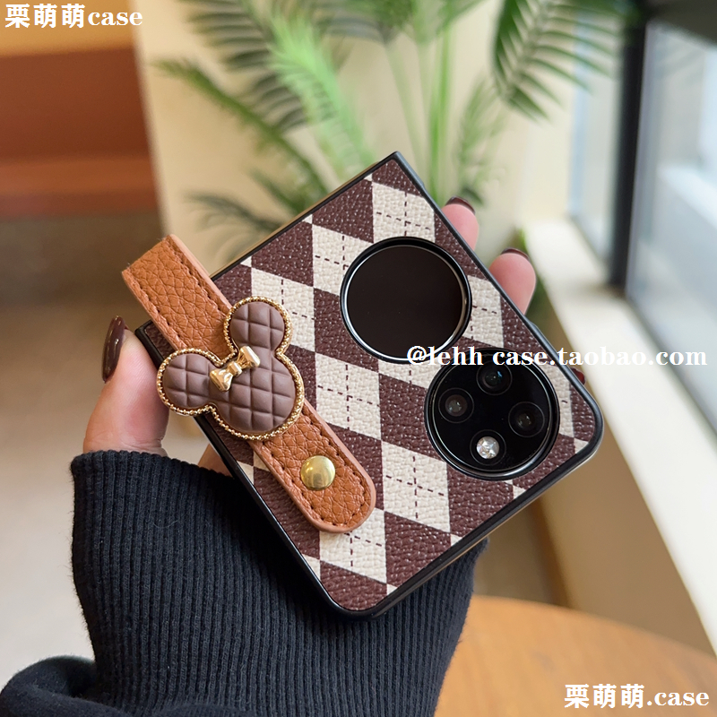 适用华为p50pocket2腕带手提时尚