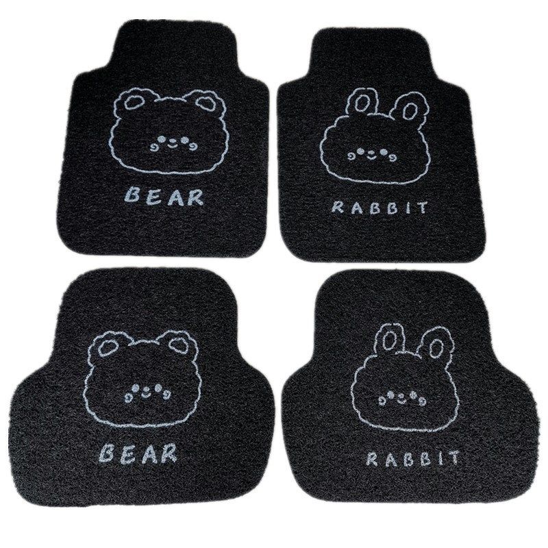 汽车防滑丝圈保护垫卡通可爱通用前后排易清洗脚垫车内耐磨车脚垫,汽车用品/电子/清洗/改装,通用脚垫,淘宝优惠券,粉丝福利购,淘宝优惠卷