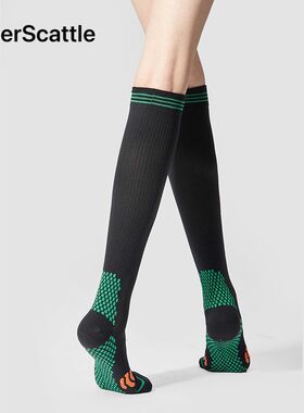 22年新款专业跑步压缩小腿袜子女瑜伽夏季肌能压力瘦腿跳绳袜诸暨