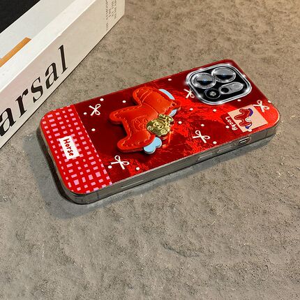 2026马上有钱适用opporeno15手机壳reno14卡通reon13pro+皮质12小马11新年10红色8马年7立体6十oppo硅胶0pp0