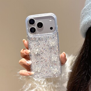 ins风立体蝴蝶结适用oppofindx9plus手机壳findx8s+滴胶x7ultra闪粉k12x亮片v60pro韩系neo7简约v60s十0pp0女