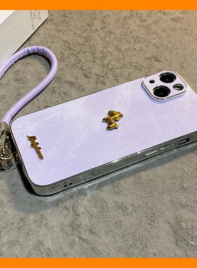 2026金属英文小马适用华为nova15手机壳nove14ultra新年13pro马年12带11se挂绳紫色10牛仔纹9卡通8立体7i/6/5