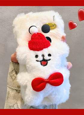 适用vivox200pro手机壳x200新年x200promini红色x100spro立体x100ultra玉桂狗x90s秋冬x80毛绒x90pro+x60vivo