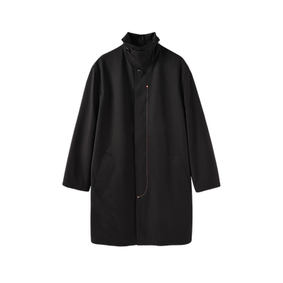 晶咕黑标JGGU高端混纺工艺复古重工高级感极简宽松时髦风衣外套