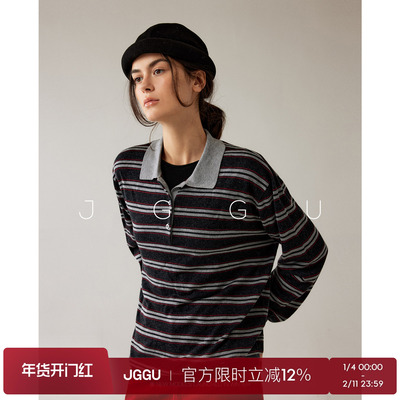 晶咕黑标JGGU【拉夫海岸】甄选46支桑蚕丝羊毛半精纺纱线针织衫女