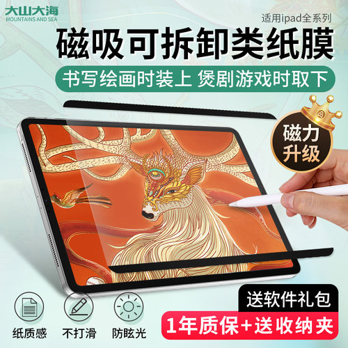 磁吸式可拆卸类纸膜贴膜苹果