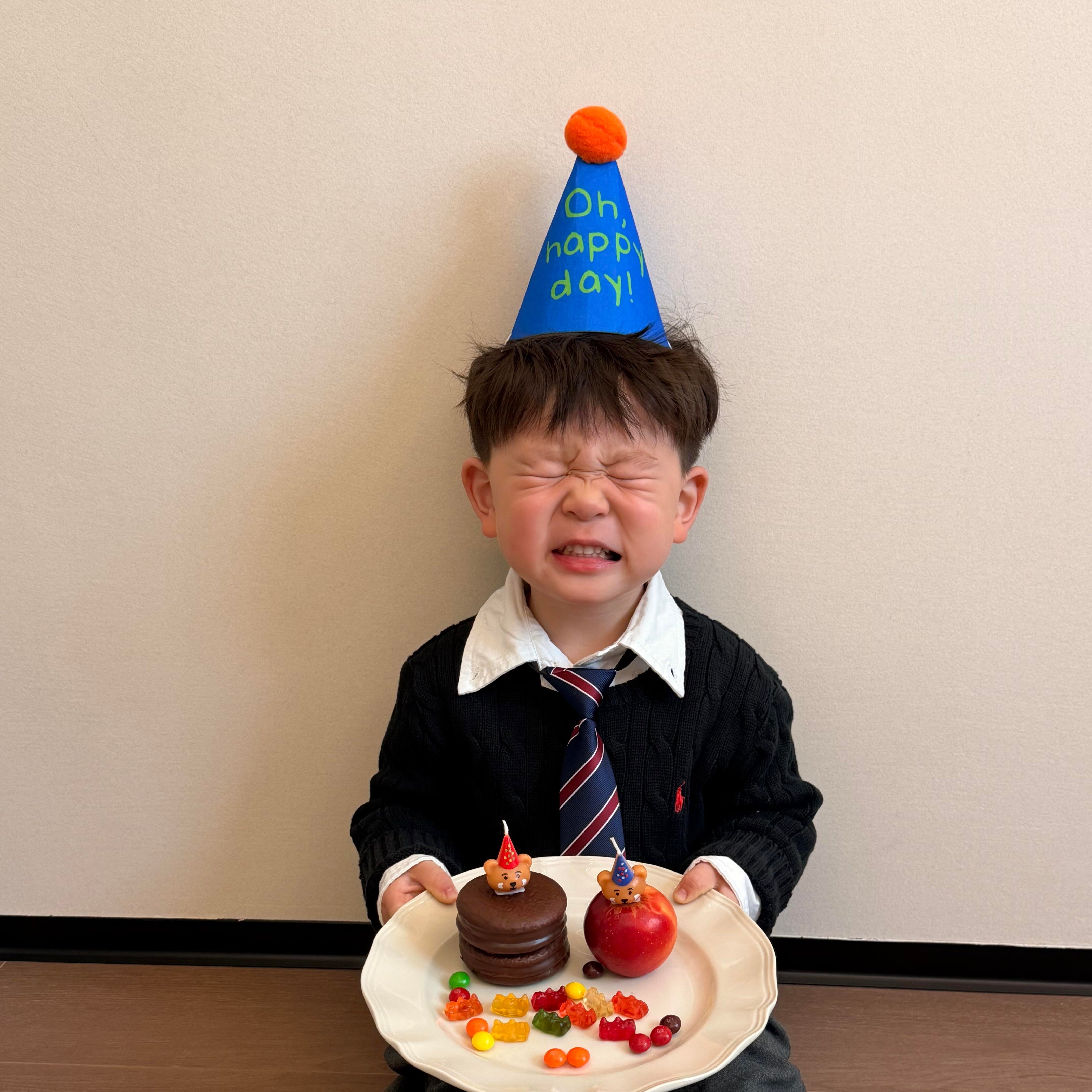 ins风宝宝生日帽儿童生日派对氛围布置道具男孩女孩毛毡生日帽子