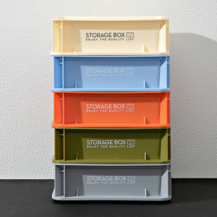 桌面收纳盒长方形小杂物整理盒文具零食多巴胺收纳筐工位改造神器