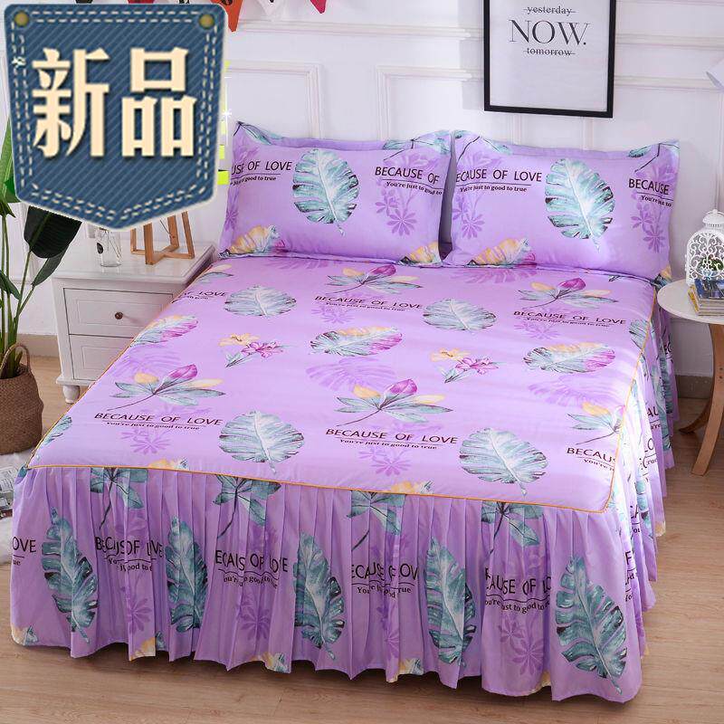 Korean Edition Bed skirt Three-piece Suite pillow case Brushed Bedspread customized non-slip 1.0/1.2/1.5/1in the Bedclothes , Bed skirts  category - from Buy2taobao.com to provide professional Taobao agent buy service