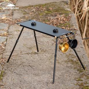 柯曼双炉头IGT桌户外摩旅便携小桌板露营野餐桌扁气炉头桌BKZ06-L