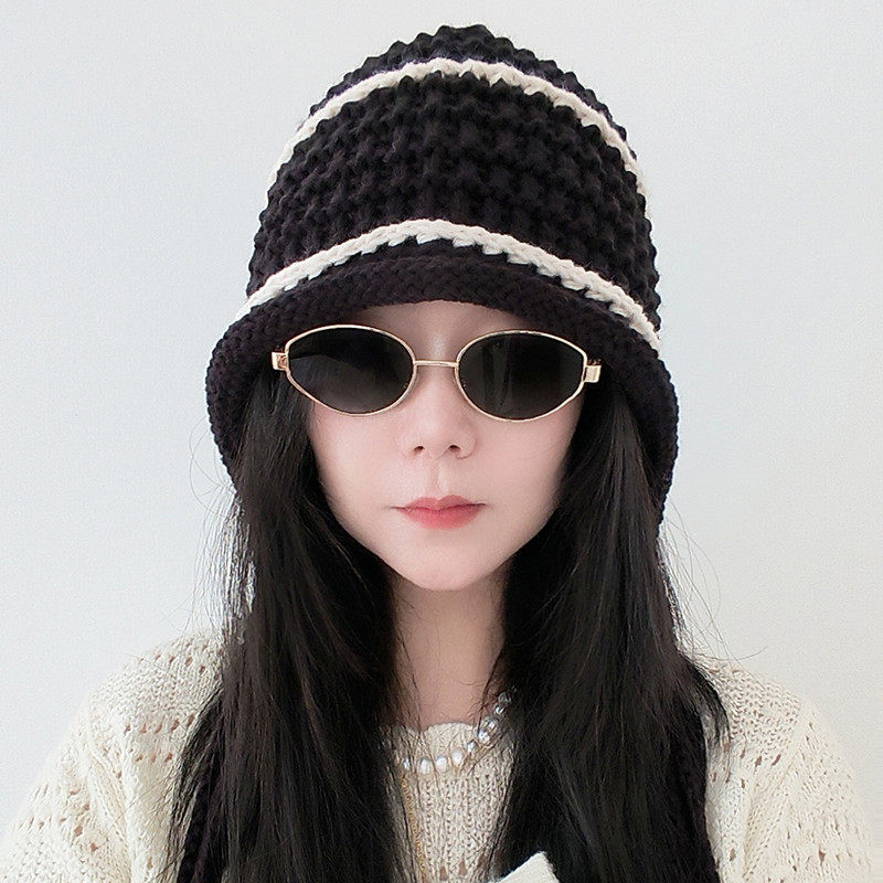 针织帽大头围女秋冬季休闲百搭护耳帽紫色保暖防寒加厚防风毛线帽,服饰配件/皮带/帽子/围巾,帽子,淘宝优惠券,粉丝福利购,淘宝优惠卷