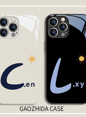 适用苹果17新款iPhone15promax手机壳DIY定制16简约11情侣12mini高级感苹果13适用ip14个性xsxr小众8plus玻璃