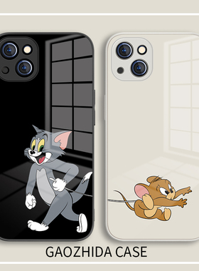 适用iPhone17猫和老鼠手机壳苹果13周边趣味情侣14promax可爱15杰瑞12汤姆11卡通xrxs创意7/8plus套mini男女