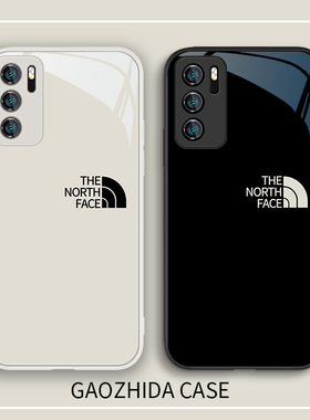 适用华为mate40pro手机壳Pura70潮牌北面nova14/p50/p40情侣mate50高级感mate60Pro男款400玻璃magic7/13/12