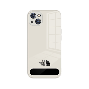 适用iPhone13pro手机壳15潮牌北面苹果17个性12简约11promax情侣14新款xs男女xr镜面玻璃8p/7plus全包13mini