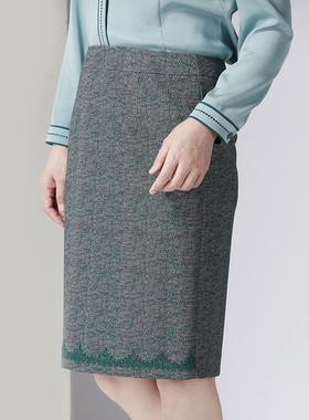 靓诺粗纺套装半裙LQ19370A