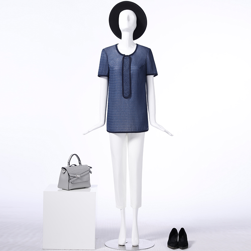 靓诺蓝色渐变套头衫lt16203a