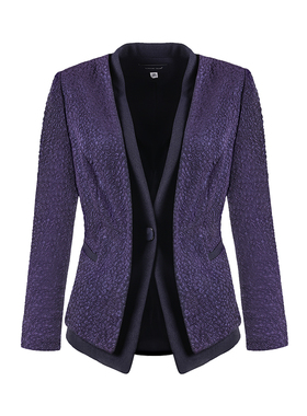 靓诺领部重叠边上衣LS15118A