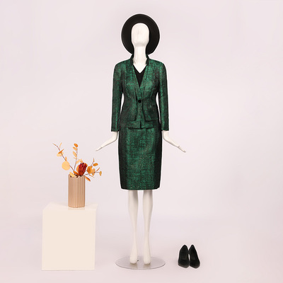 靓诺绿色通勤修身短裙LQ13051B